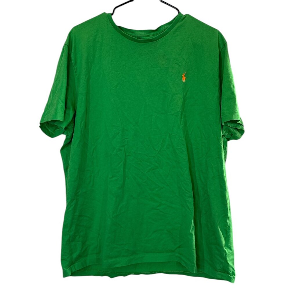 Polo Ralph Lauren Men's Green T-Shirt XXL - Classic Fit Short Sleeve